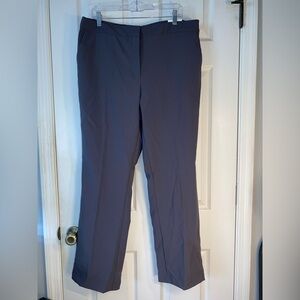 Haven & Blair Women's Gray Bootcut Flat Front Dress Pant